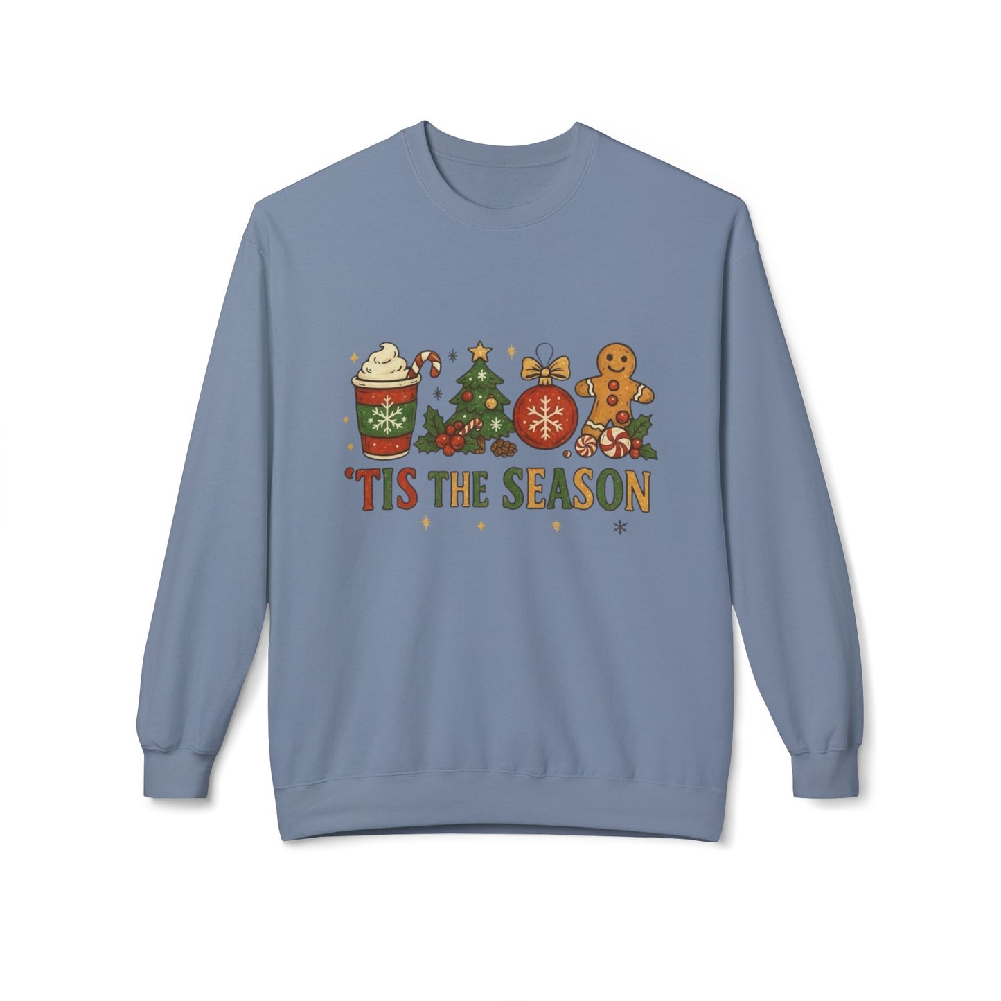 Tis The Season Christmas Sweater Holiday's NEW Unisex Fleece Crewneck Sweatshirt