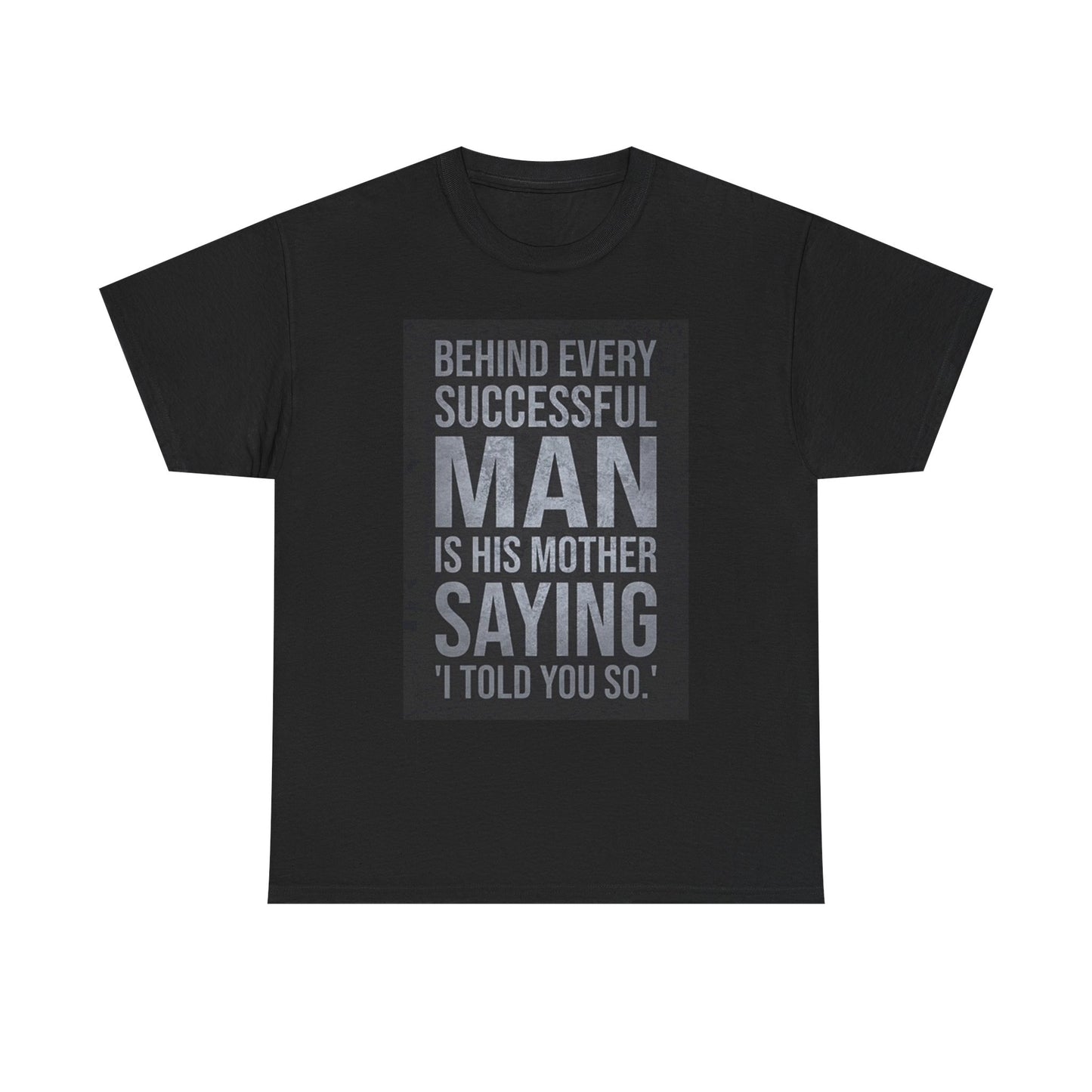 Funny Mom Son Graphic T Shirt Comedy Jokes Humor Unisex Heavy Cotton Tee