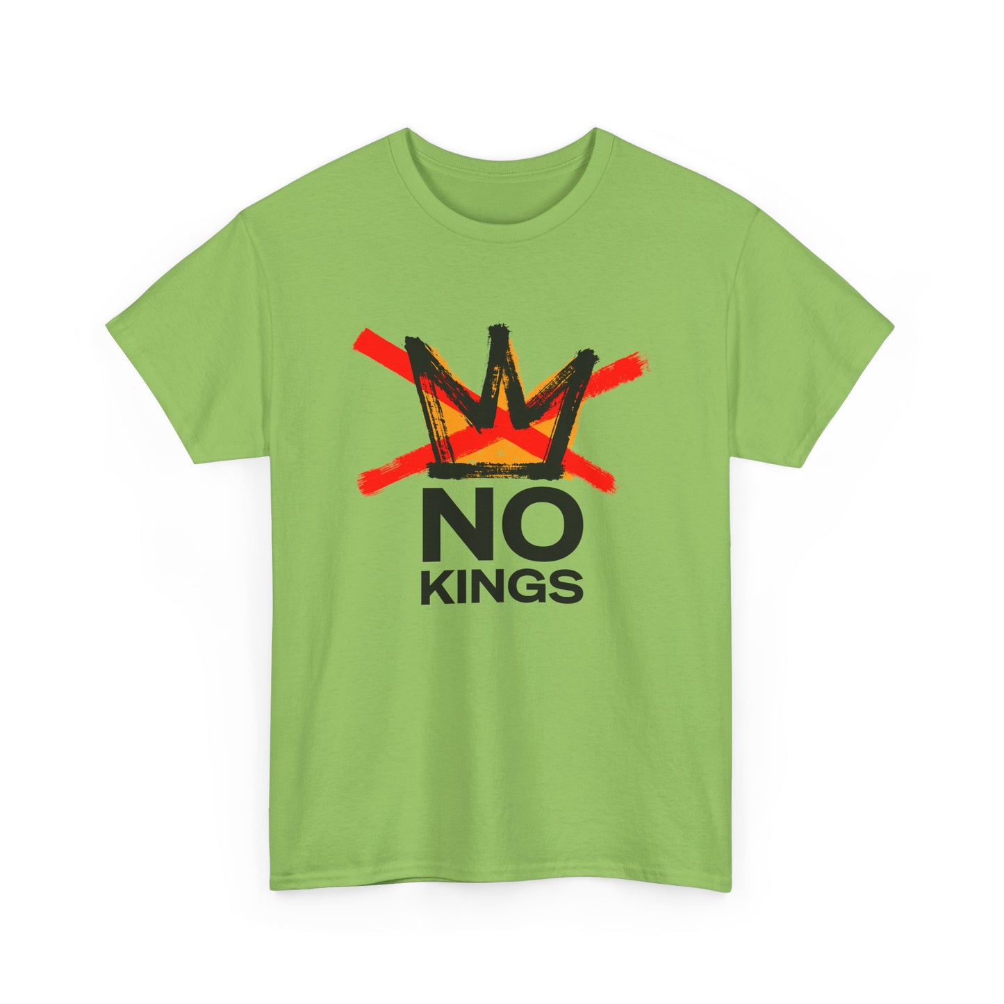 No Kings Graphic T Shirt Protest Resist BLM Support Unisex Heavy Cotton Tee