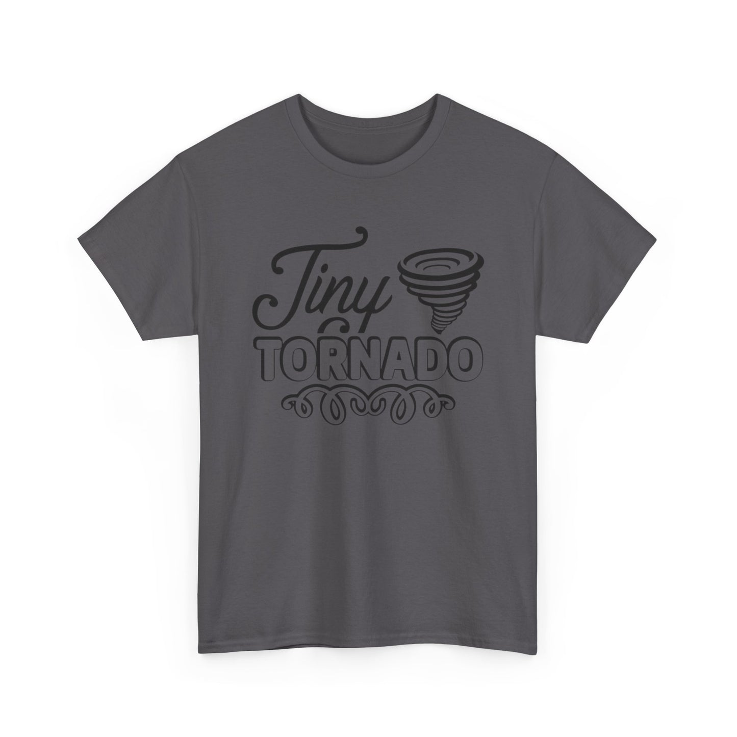 Tiny Tornado Funny Graphic T Shirt Unisex Heavy Cotton Tee