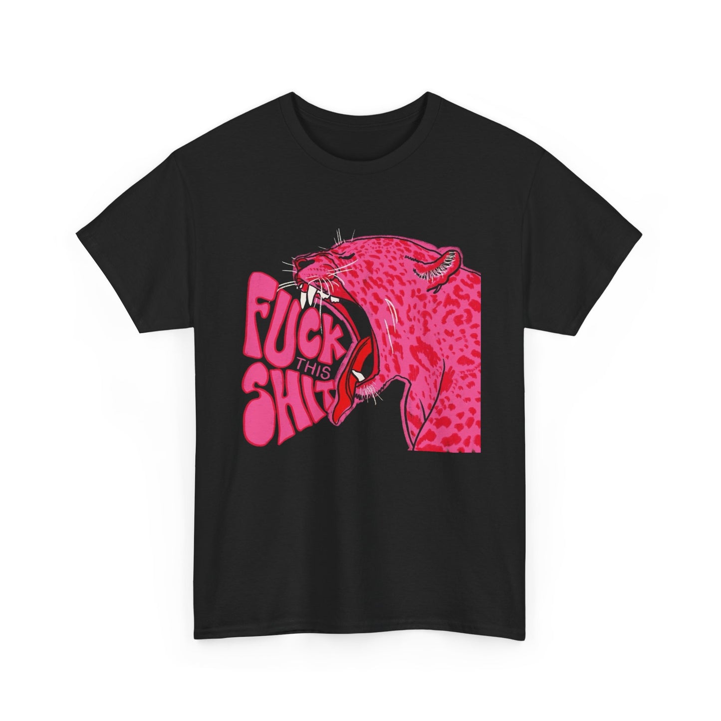 Funny Pink Panther T-Shirt Men's Women's Heavy Cotton Tee NEW GIFT