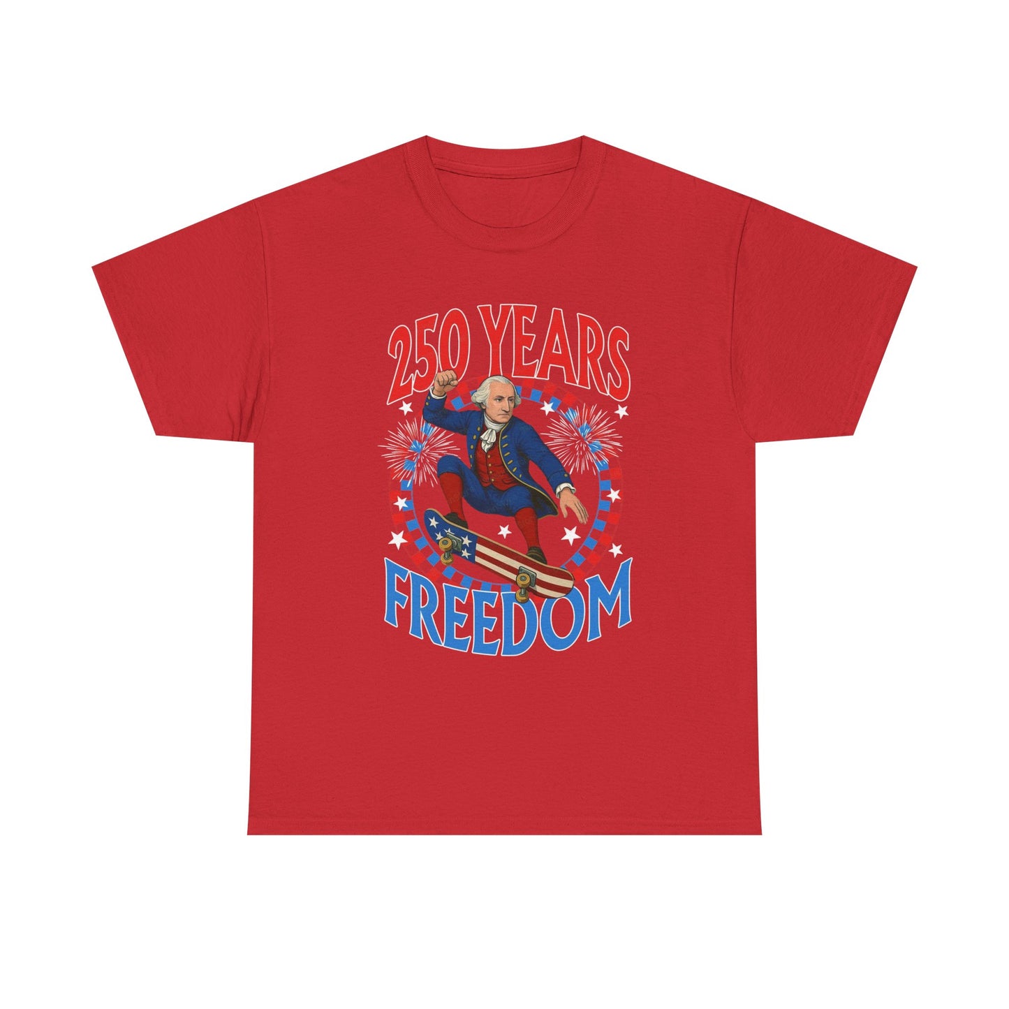 July 4th American Flag 250 Years Graphic T Shirt Unisex Cotton Tee NEW
