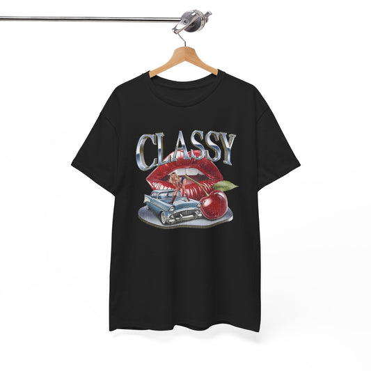 Classy Vintage Muscle Car Graphic T Shirt Unisex Heavy Cotton Tee