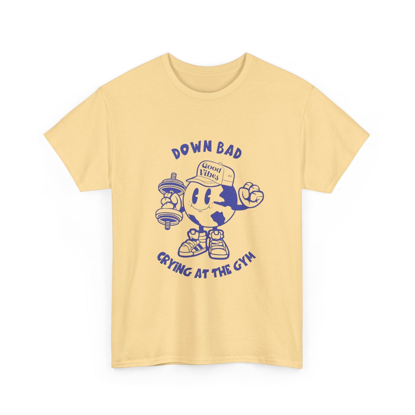 Down Bad Crying At The Gym Gear Graphic T Shirt Unisex Heavy Cotton Tee