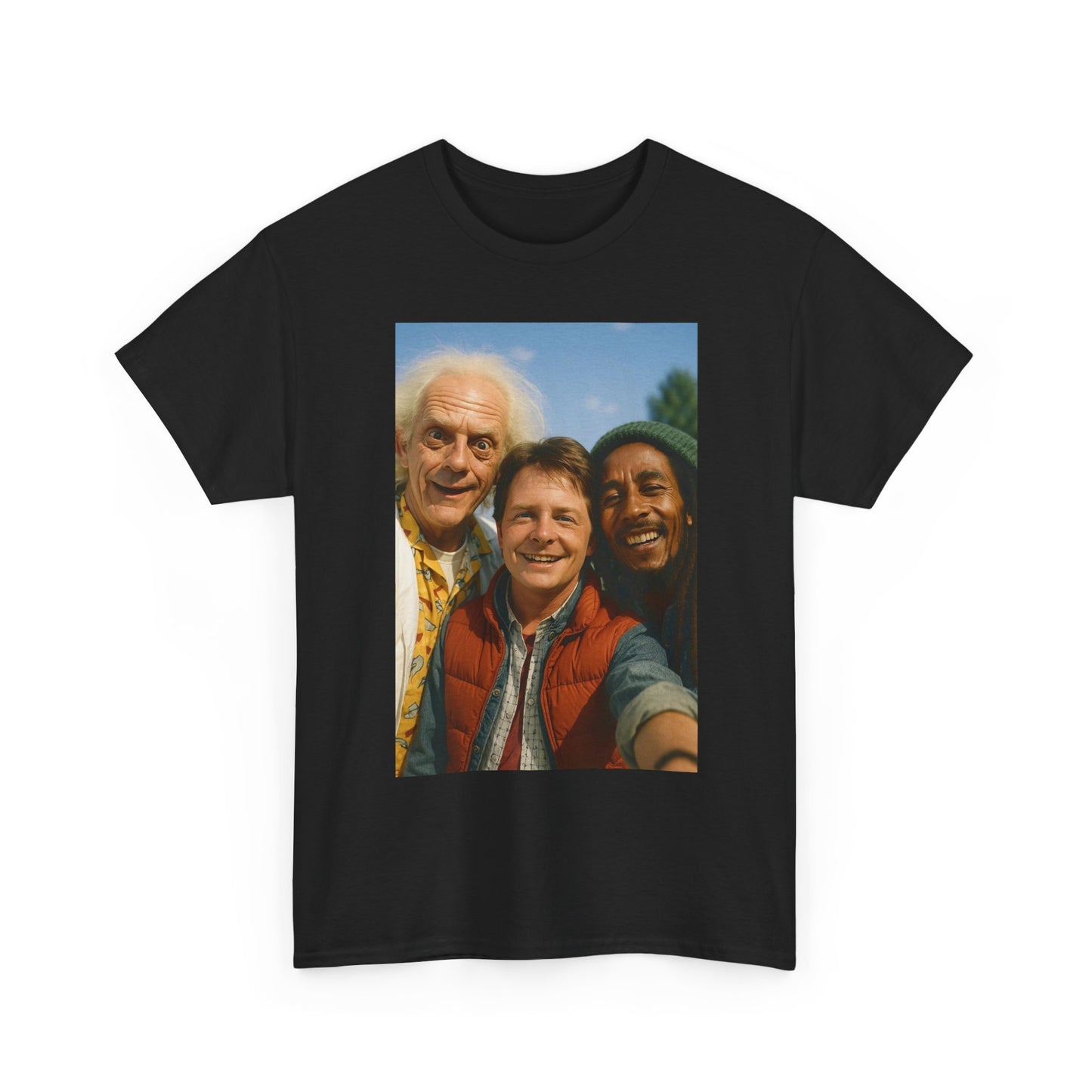 Back To The Future Marley Funny Graphic T Shirt Unisex Heavy Cotton Tee