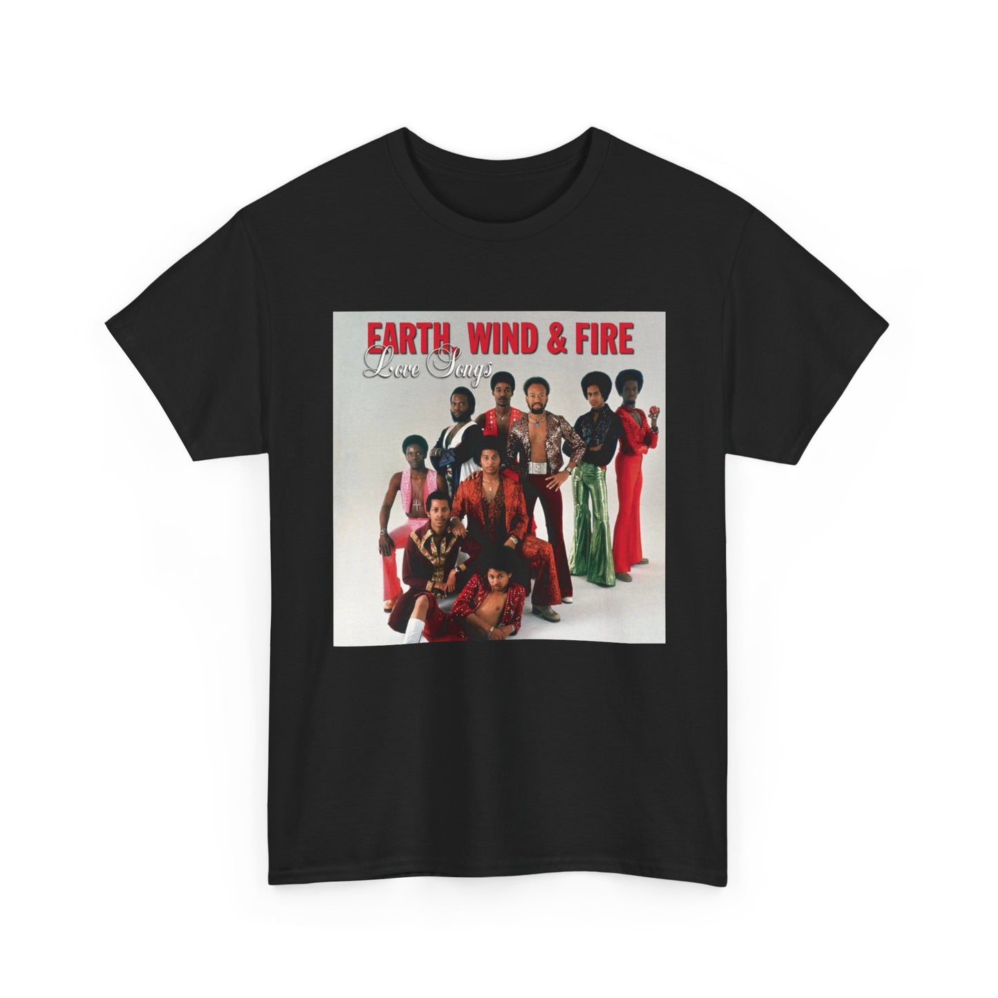 Earth Wind and Fire Tshirt Vintage Poster retro album Unisex Heavy Cotton Tee