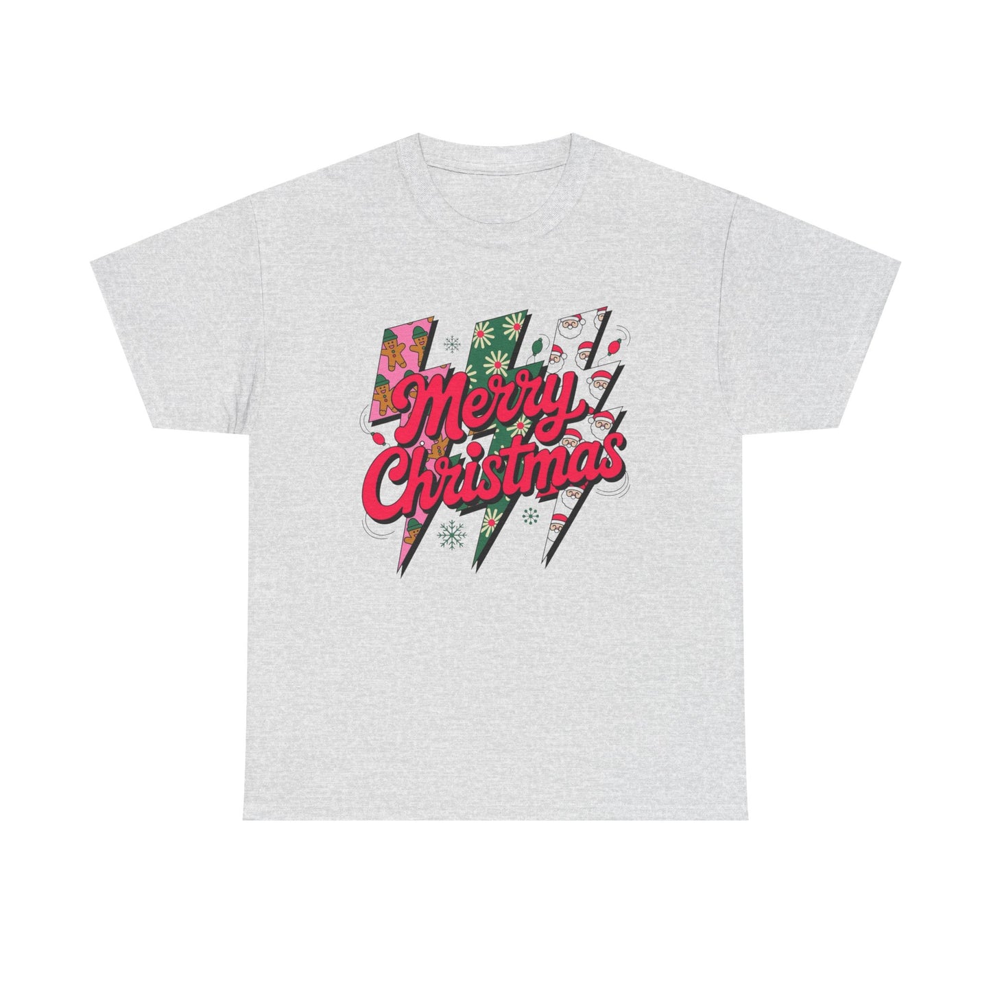 Christmas Lighting Bolts Graphic T Shirt NEW ADULT