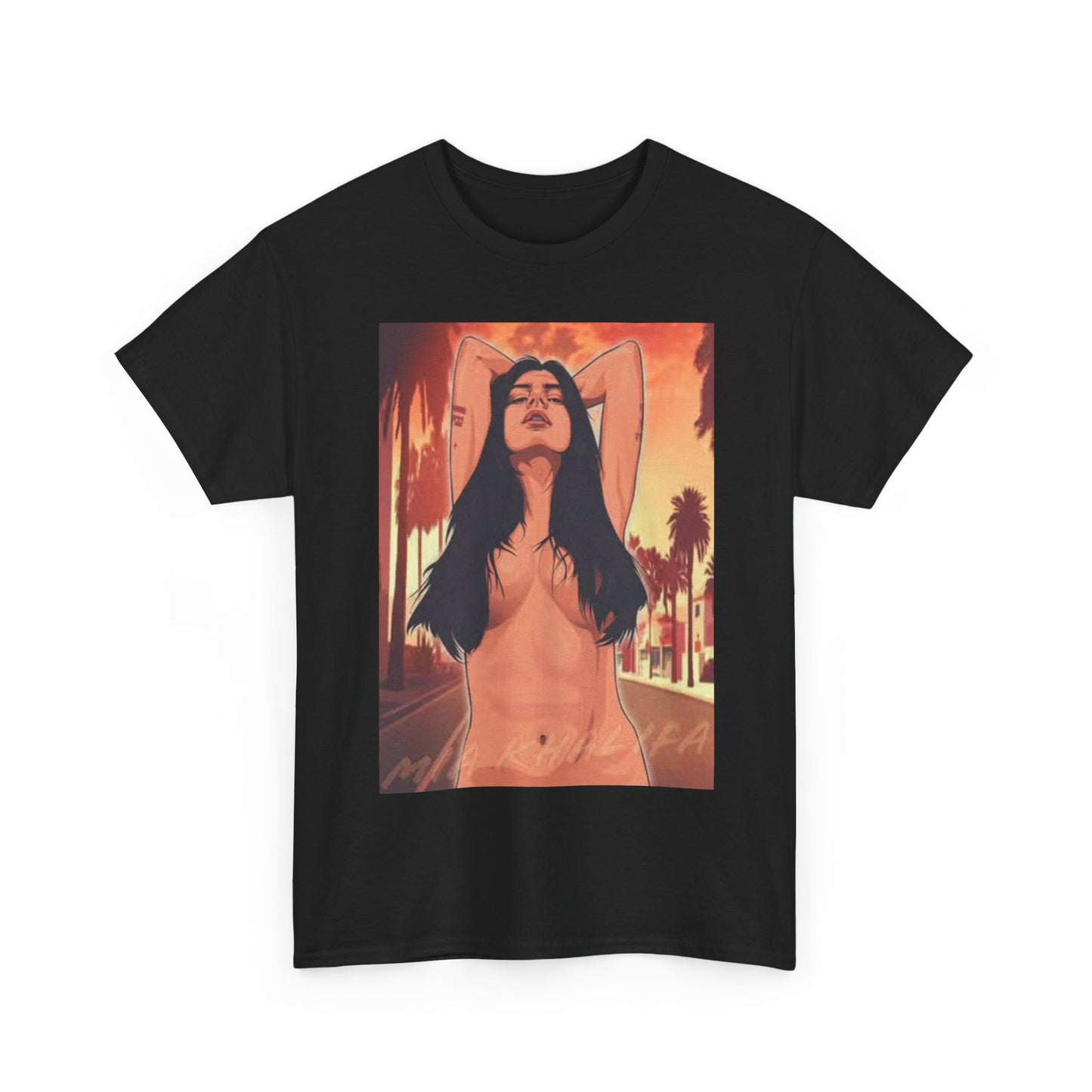 Mia Khalifa GTA Funny Shirt Vice City Graphic Onlyfans Unisex Heavy Cotton Tee