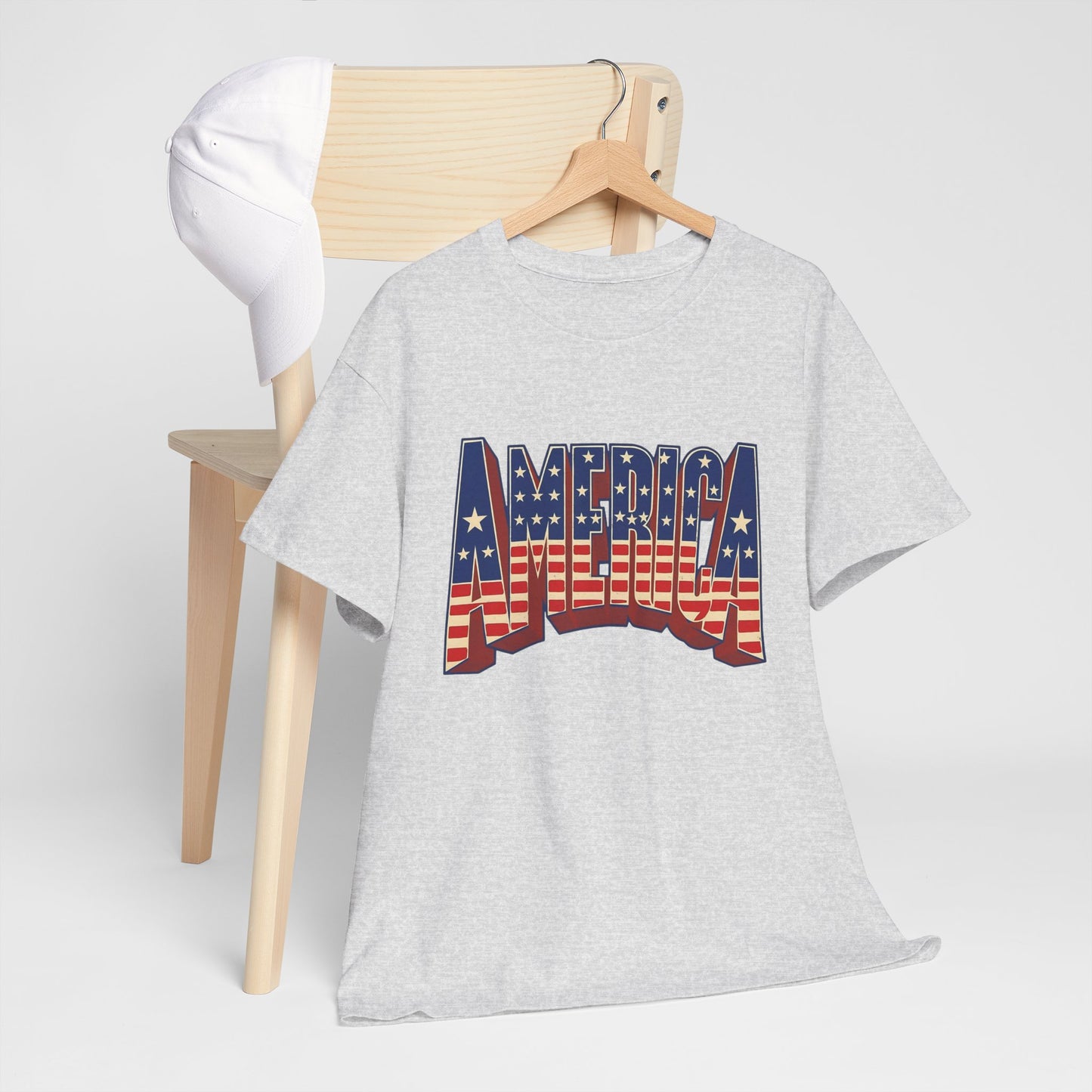 America USA Flag Graphic T Shirt Heavy Cotton Tee NEW ADULT UNISEX