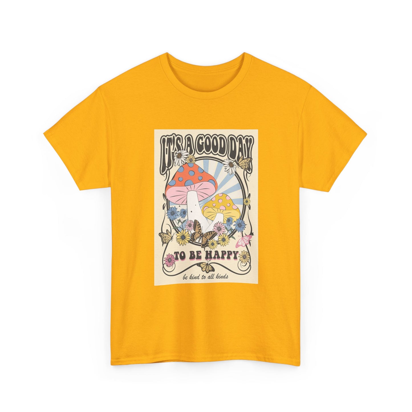 Trippy Mushroom Hunter Tshirt Mystical Graphic Vibe Unisex Its A Good Day