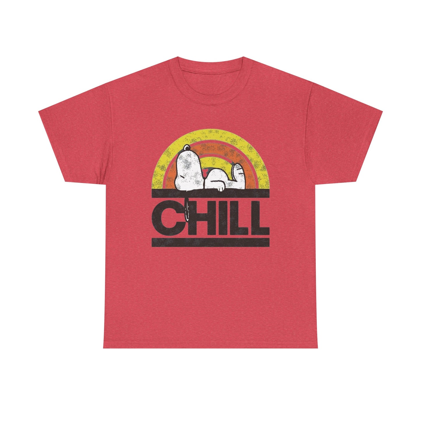 Chill Dog Graphic T Shirt NEW Vintage Unisex Heavy Cotton Tee