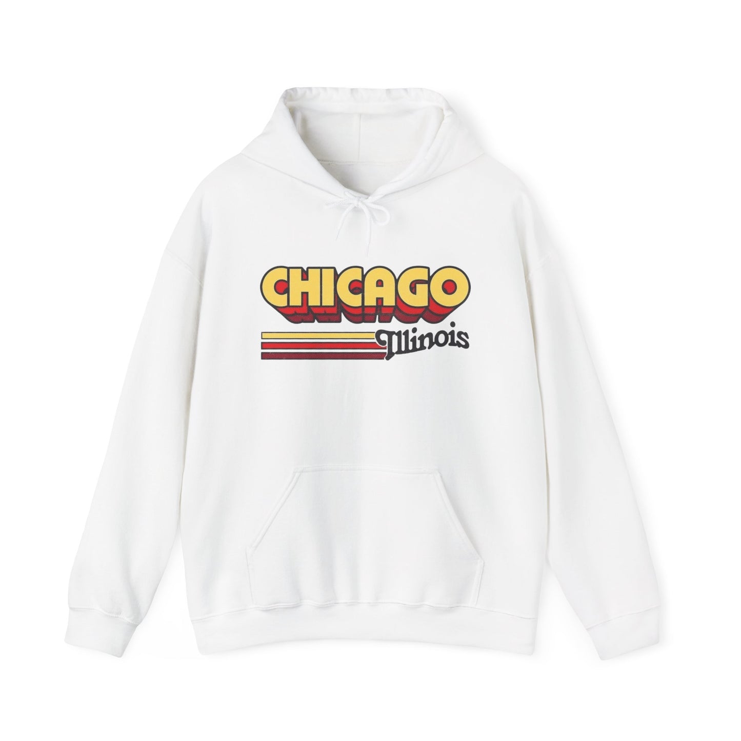 Chicago Illinois Graphic Hoodie Heavy Blend™ NEW Sweatshirt