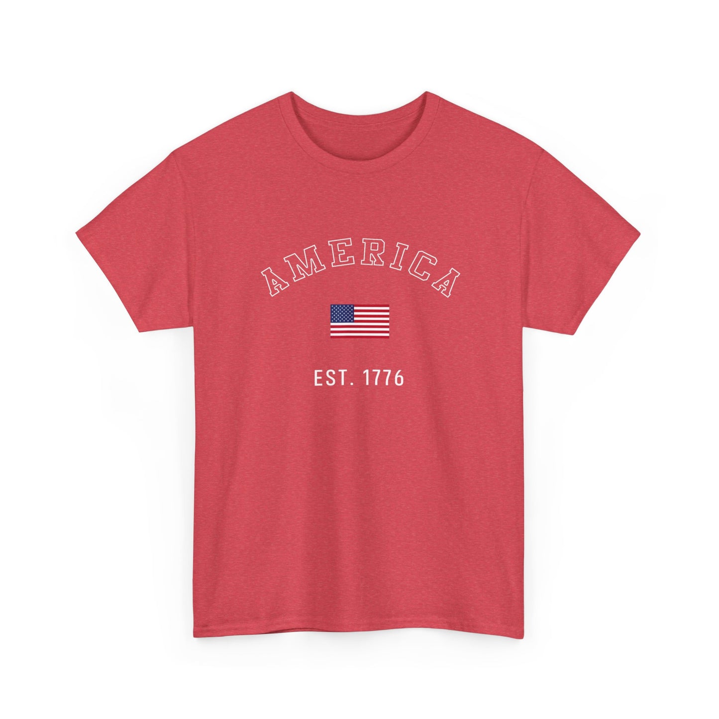 America EST 1776 Graphic T Shirt ADULT NEW