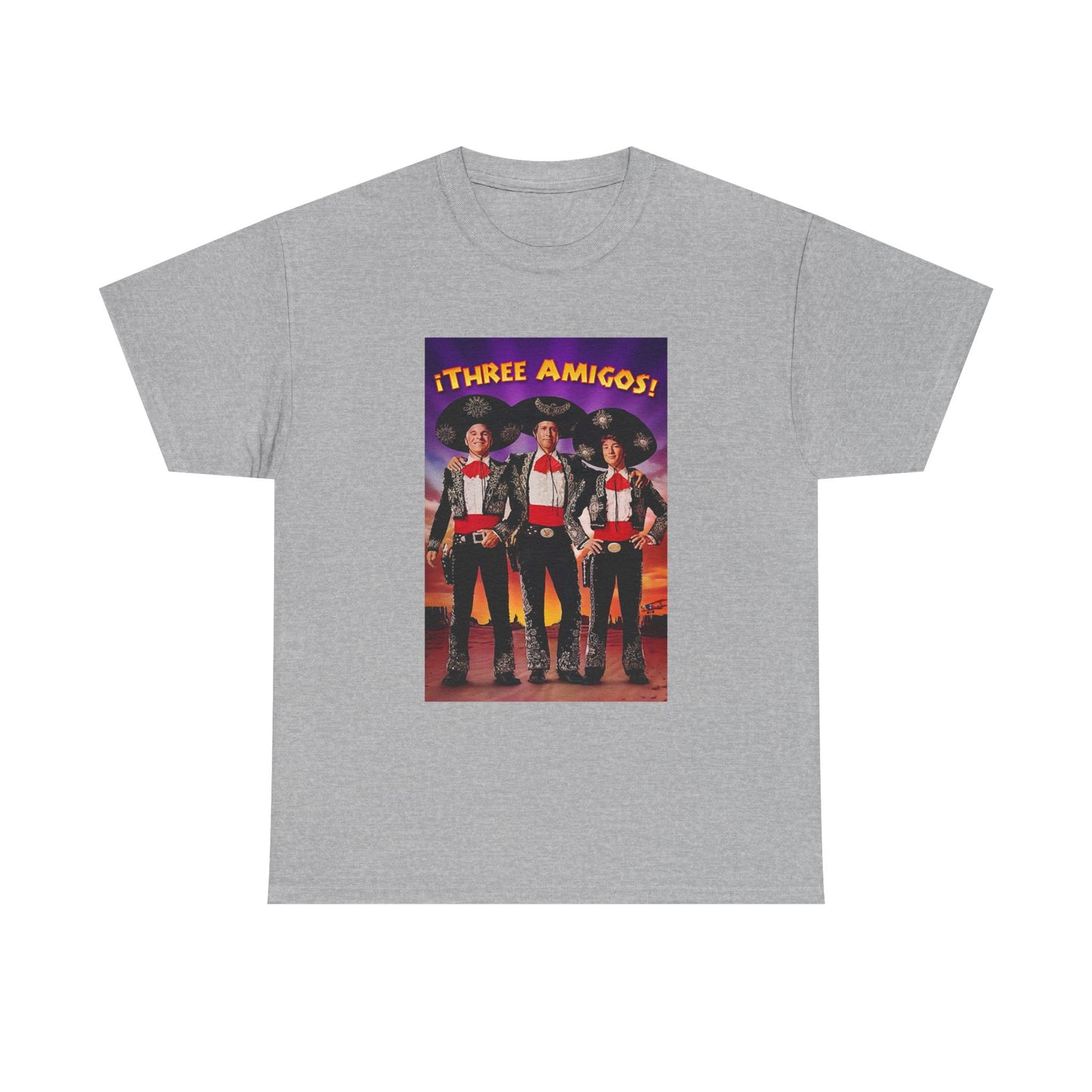 Three Amigos Tshirt Steve Martin Graphic Vintage Comedy Unisex Heavy Cotton Tee