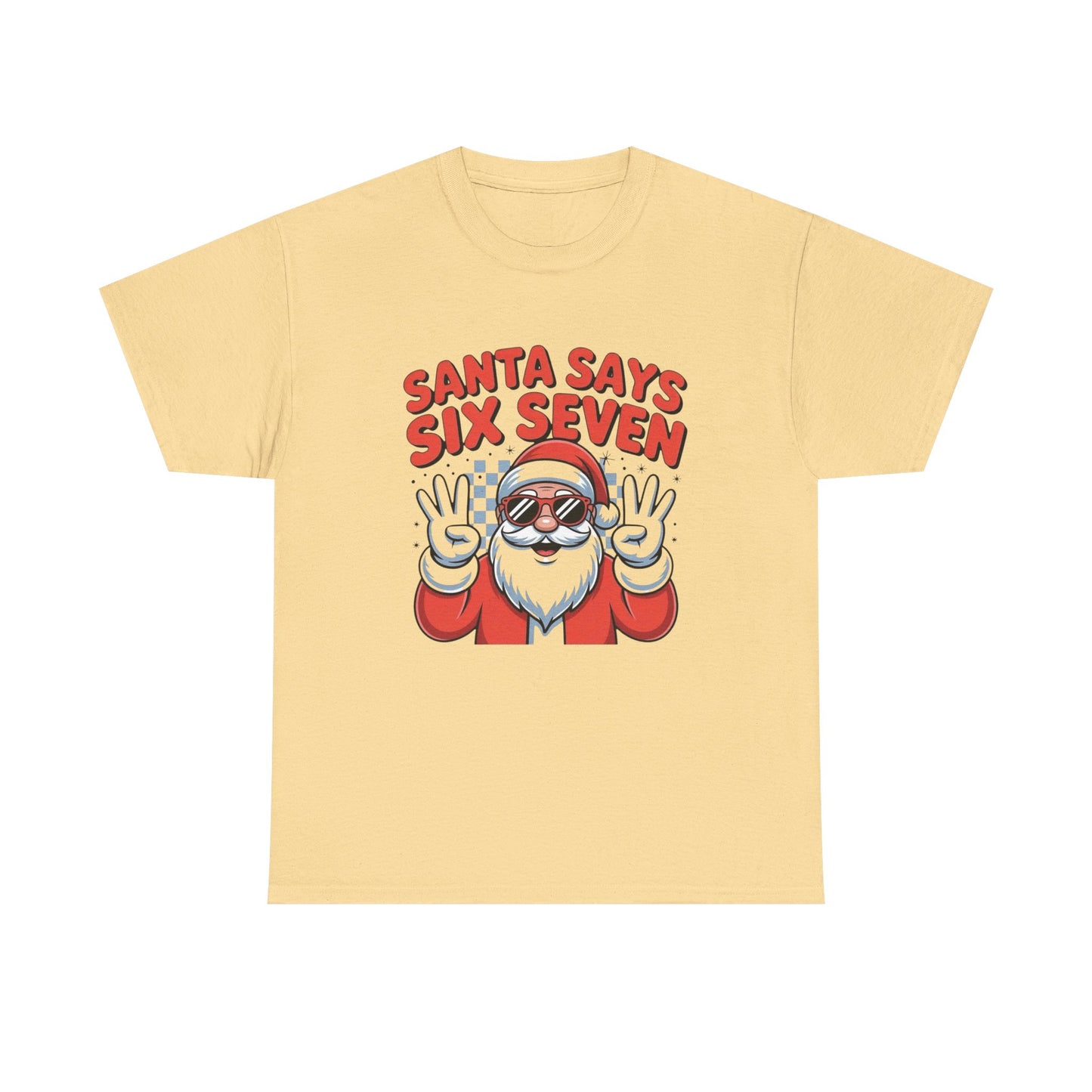 Santa Says 6 7 Funny Kids Christmas Graphic T Shirt NEW ADULT Tee