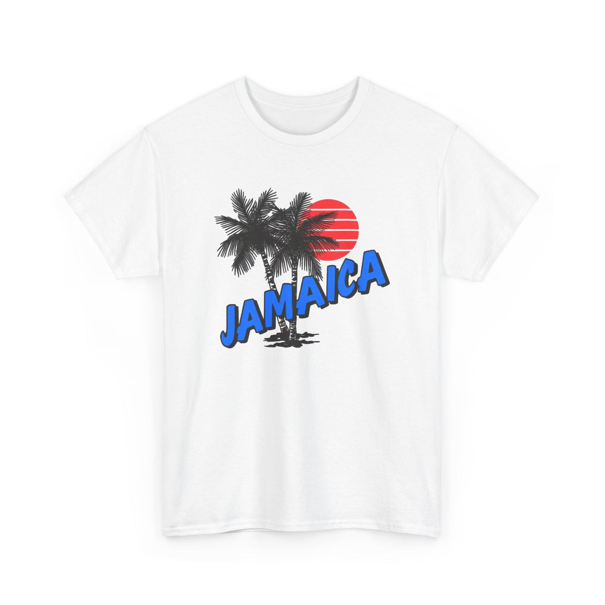 Jamaica Graphic T Shirt Men's Tropical Beach Retro Heavy Cotton Tee