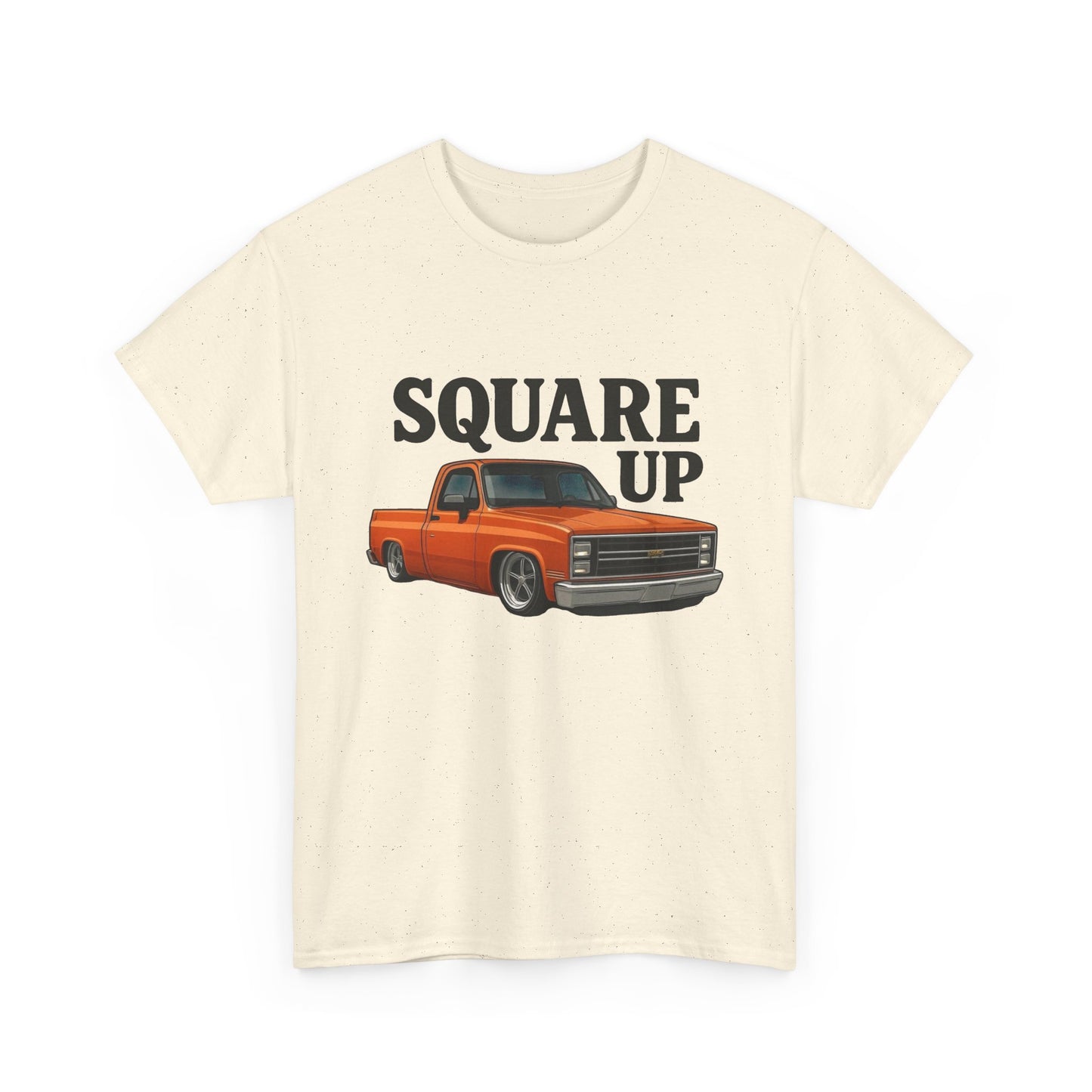 Square Up Chevy Trucks Retro Graphic T Shirt Unisex Heavy Cotton Tee NEW