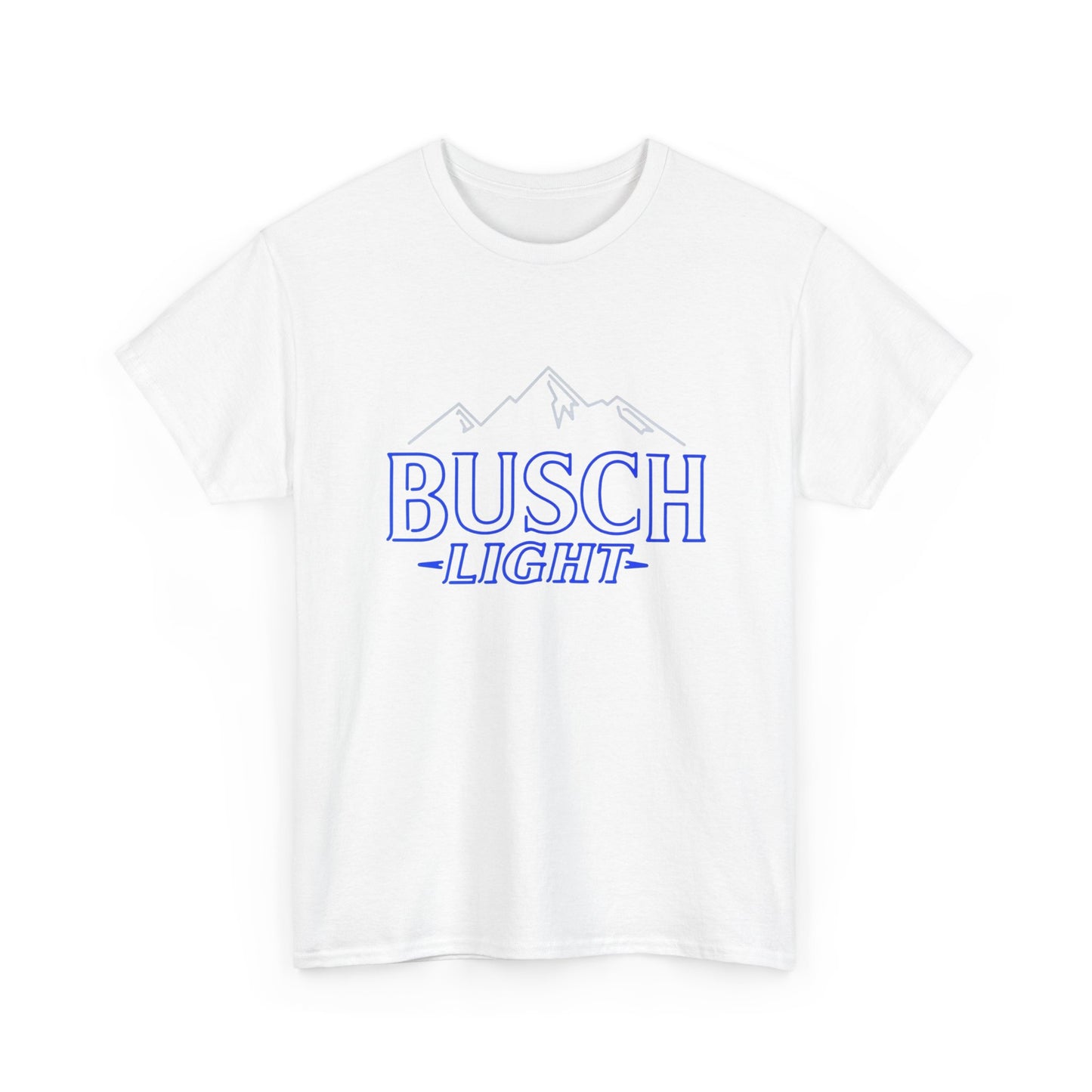 Busch Light Mountains Graphic T Shirt Unisex Heavy Cotton Tee NEW