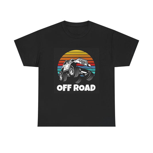 Offroading Jeep Tshirt Retro Bronco Trail 70s Vibes Unisex Heavy Cotton Tee