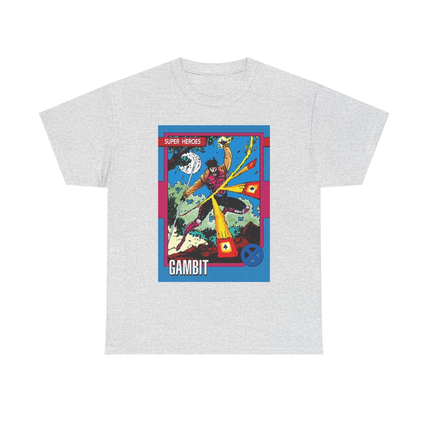 Gambit Superheros Graphic T Shirt Retro Gaming Vintage Unisex Heavy Cotton Tee