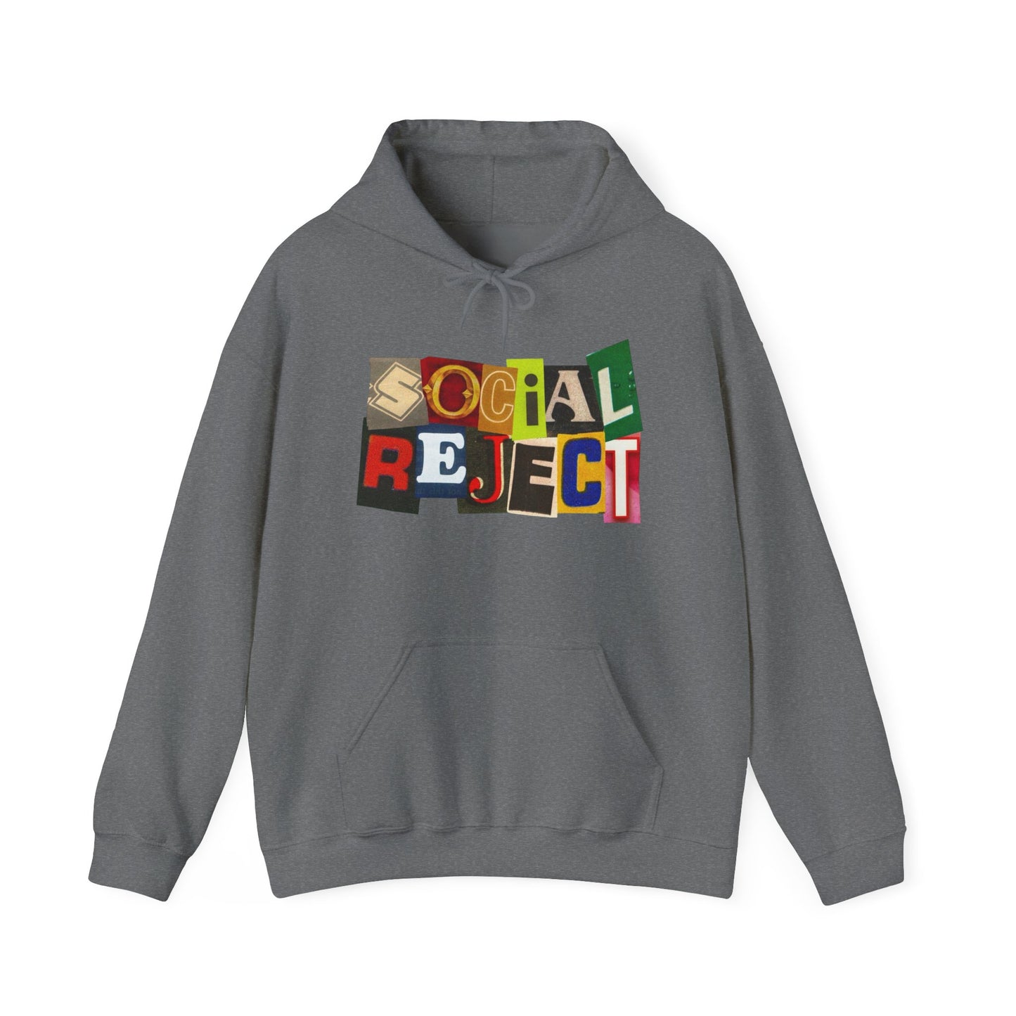 Social Reject Club Graphic Hoodie Unisex Heavy Blend™ Hooded Sweatshirt