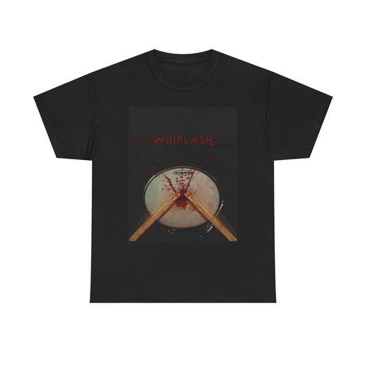 Whiplash Graphic T Shirt Retro Drummer Music Vintage Unisex Heavy Cotton Tee