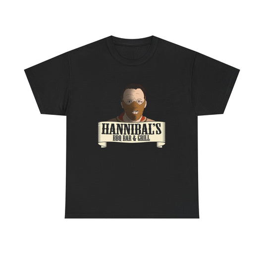 Hannibal Lecter Funny Graphic T Shirt NEW Unisex Heavy Cotton Tee