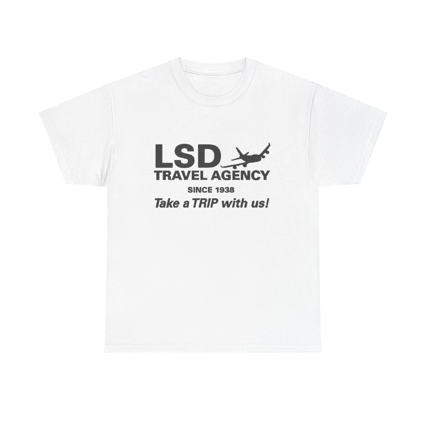 LSD Travel Agency Graphic T Shirt ADULT NEW Heavy Cotton Tee