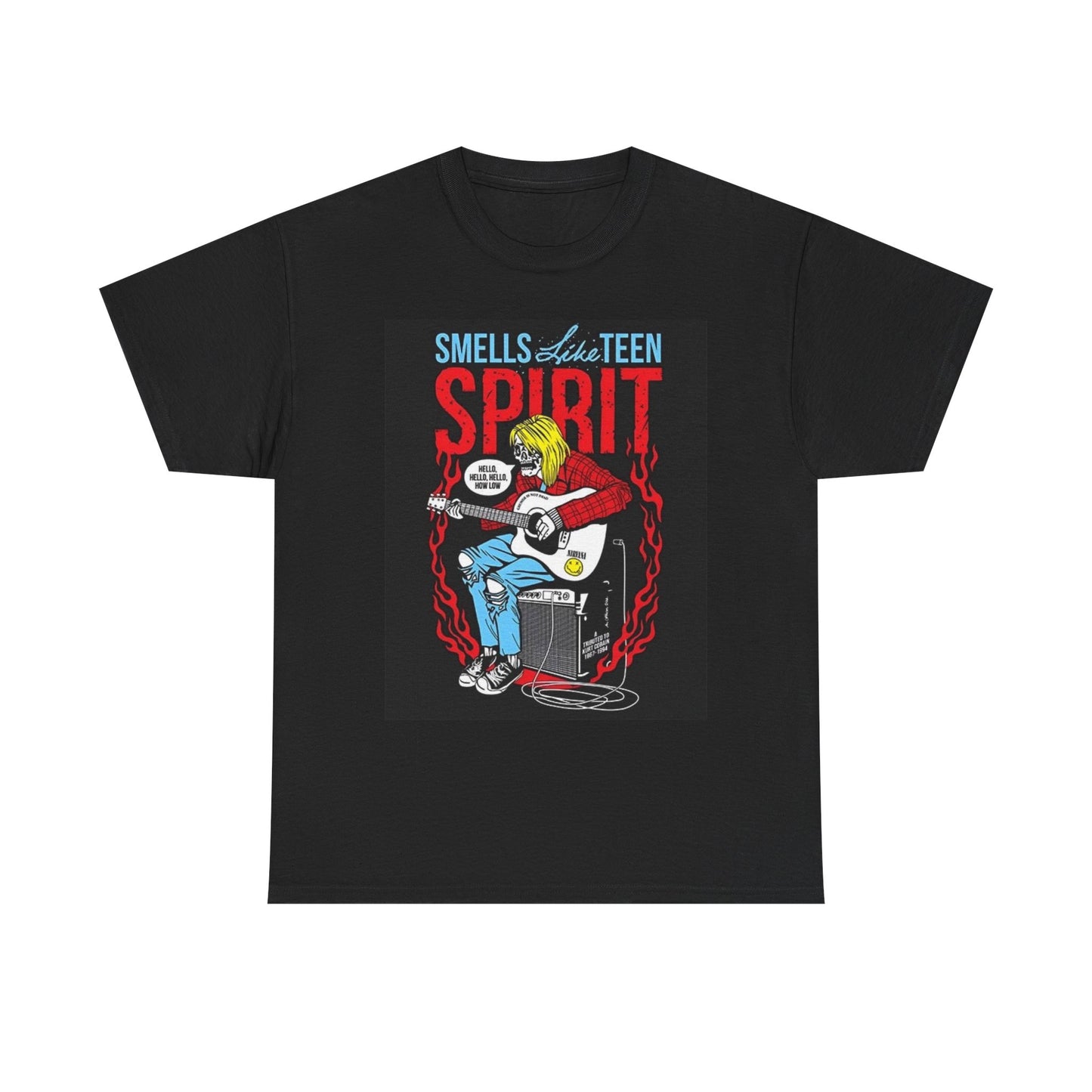 Smells Like Teen Spirit Graphic T Shirt Nirvana Unisex Heavy Cotton Tee