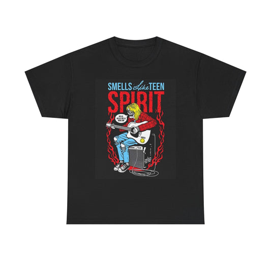 Smells Like Teen Spirit Graphic T Shirt Nirvana Unisex Heavy Cotton Tee