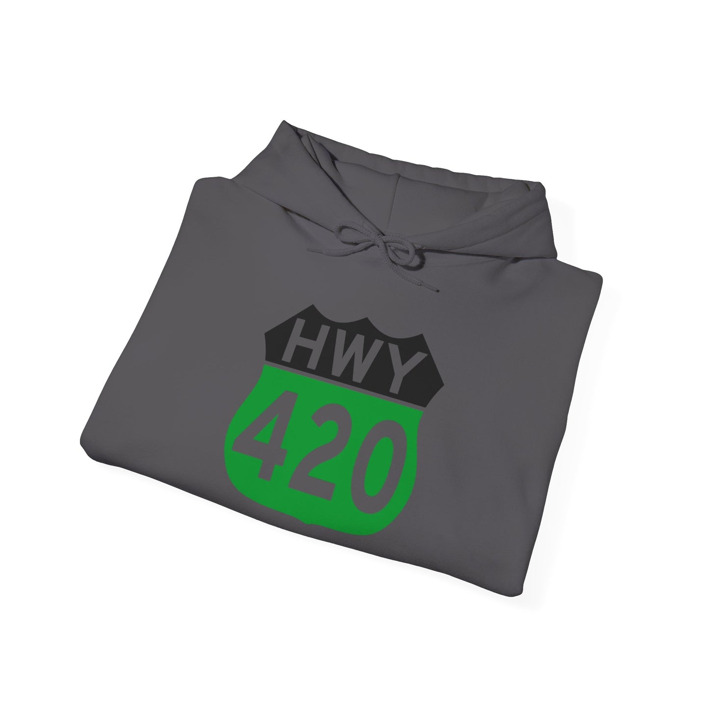 Highway 420 Weed Graphic Hoodie Unisex Heavy Blend™ Hooded Sweatshirt