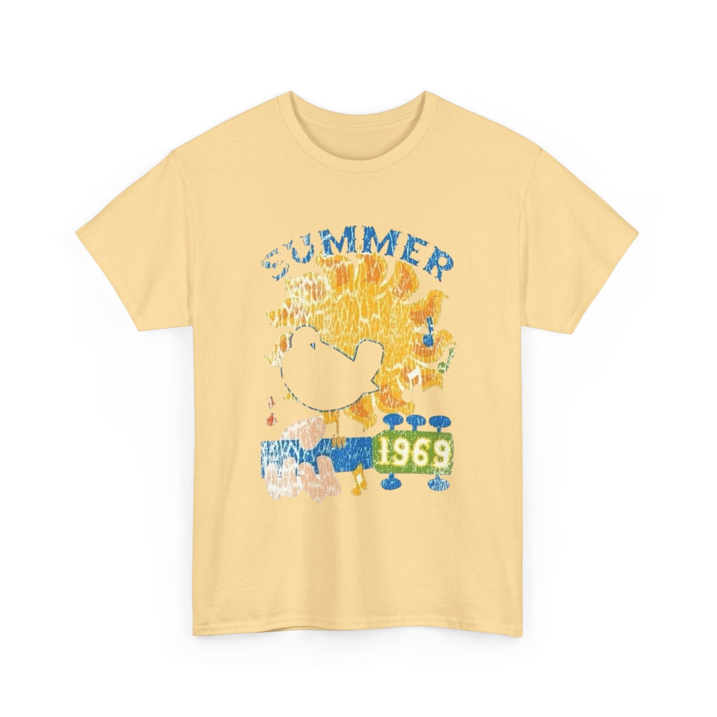 Woodstock Summer 1969 Graphic T-Shirt Cotton Tee New Gift Vintage
