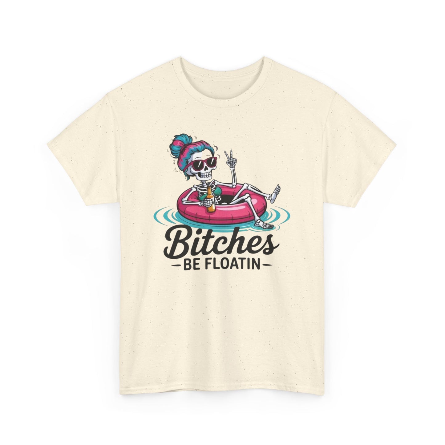 Girl Pool Day Funny Floating Graphic T Shirt Womens Heavy Cotton Tee