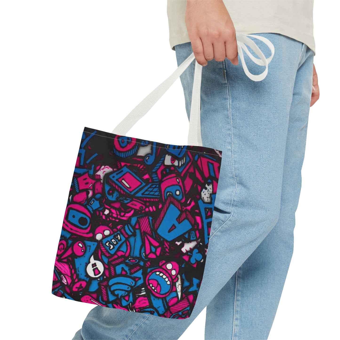 Cartoon Characters All Over Print BRAND NEW Purse, Pocketbook,Travel Tote Bag