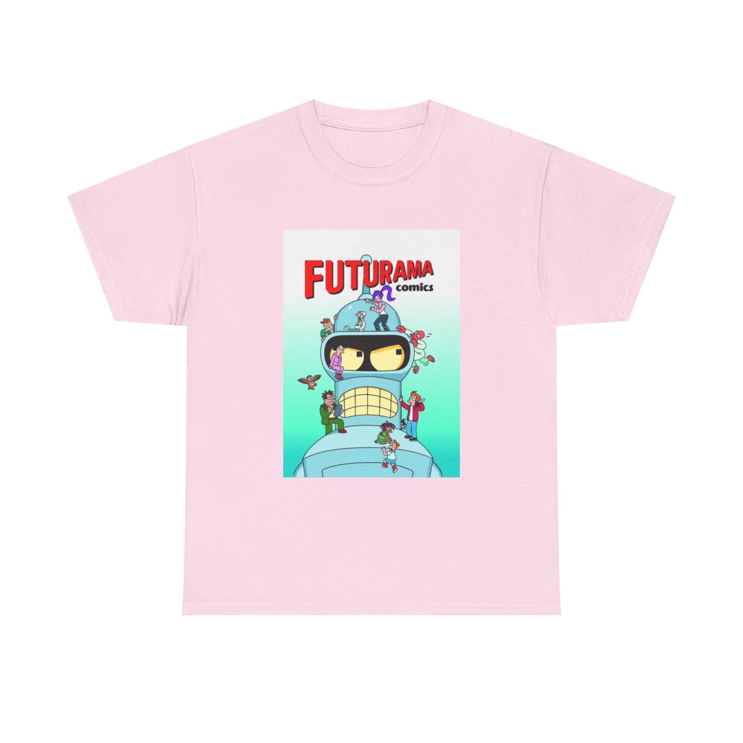 Futurama Shirt Bender Tv Series Graphic Funny Cartoon Unisex Heavy Cotton Tee