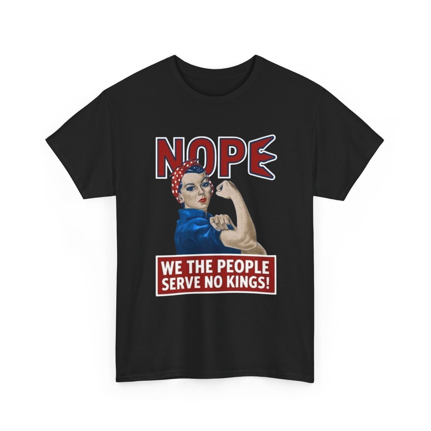 No Kings In America Graphic T Shirt NEW Heavy Cotton Tee