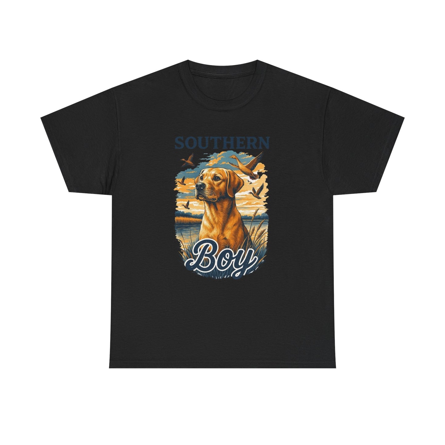 Southern Boy Hunting Graphic T Shirt Unisex Heavy Cotton Tee