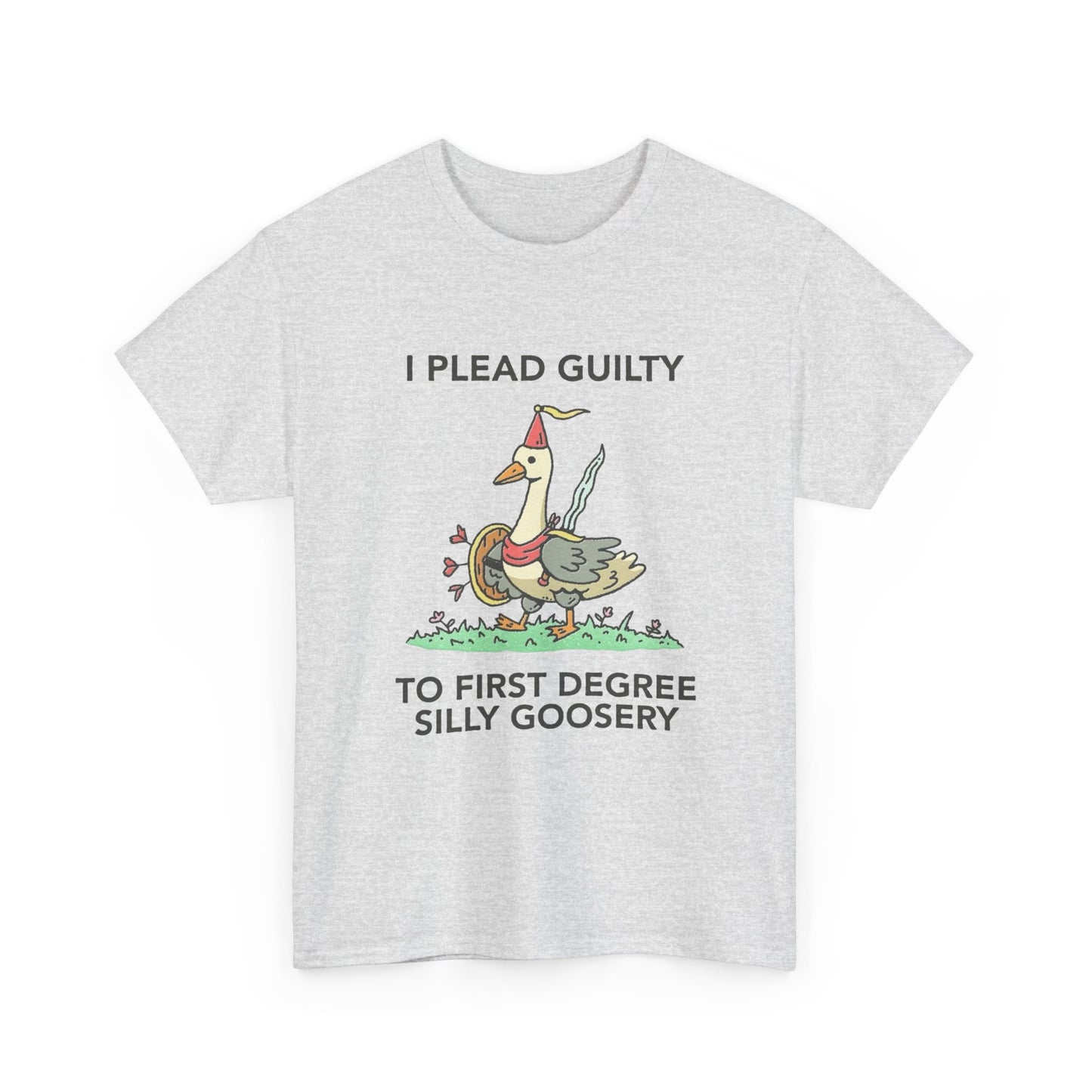 I Plead Guilty Silly Funny Graphic T Shirt Unisex Heavy Cotton Tee