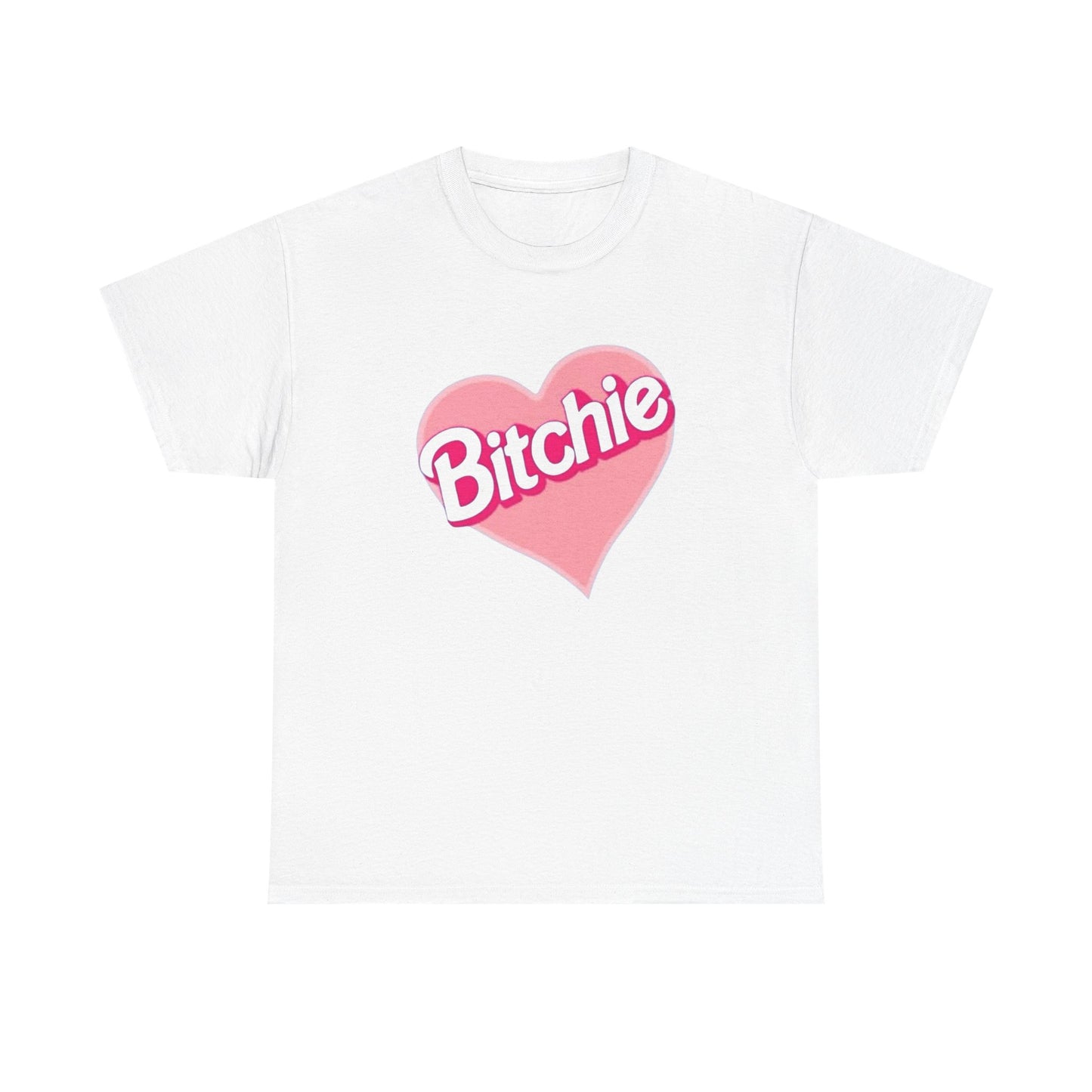 Bitchie Heart Graphic T Shirt NEW ADULT Heavy Cotton Tee