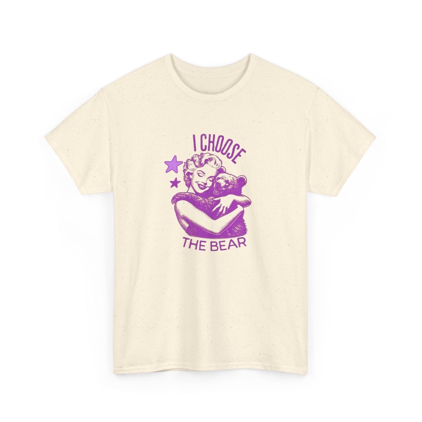 I Choose The Bear Graphic T Shirt NEW ADULT Heavy Cotton Tee