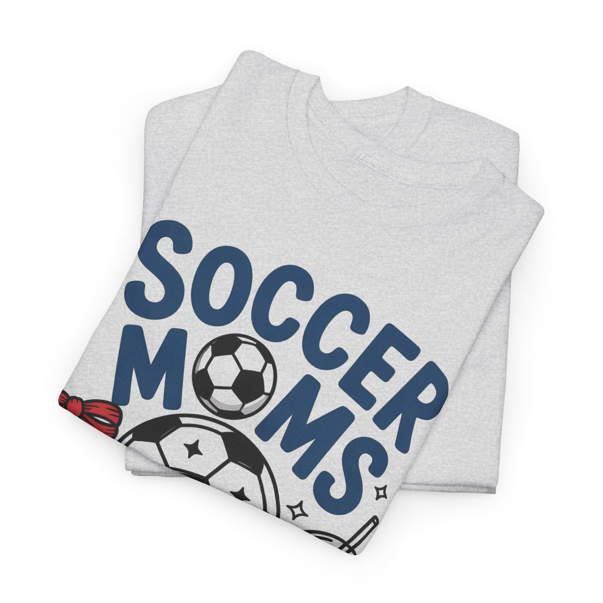 Soccer Moms Club Graphic T Shirt Women's Heavy Cotton Tee
