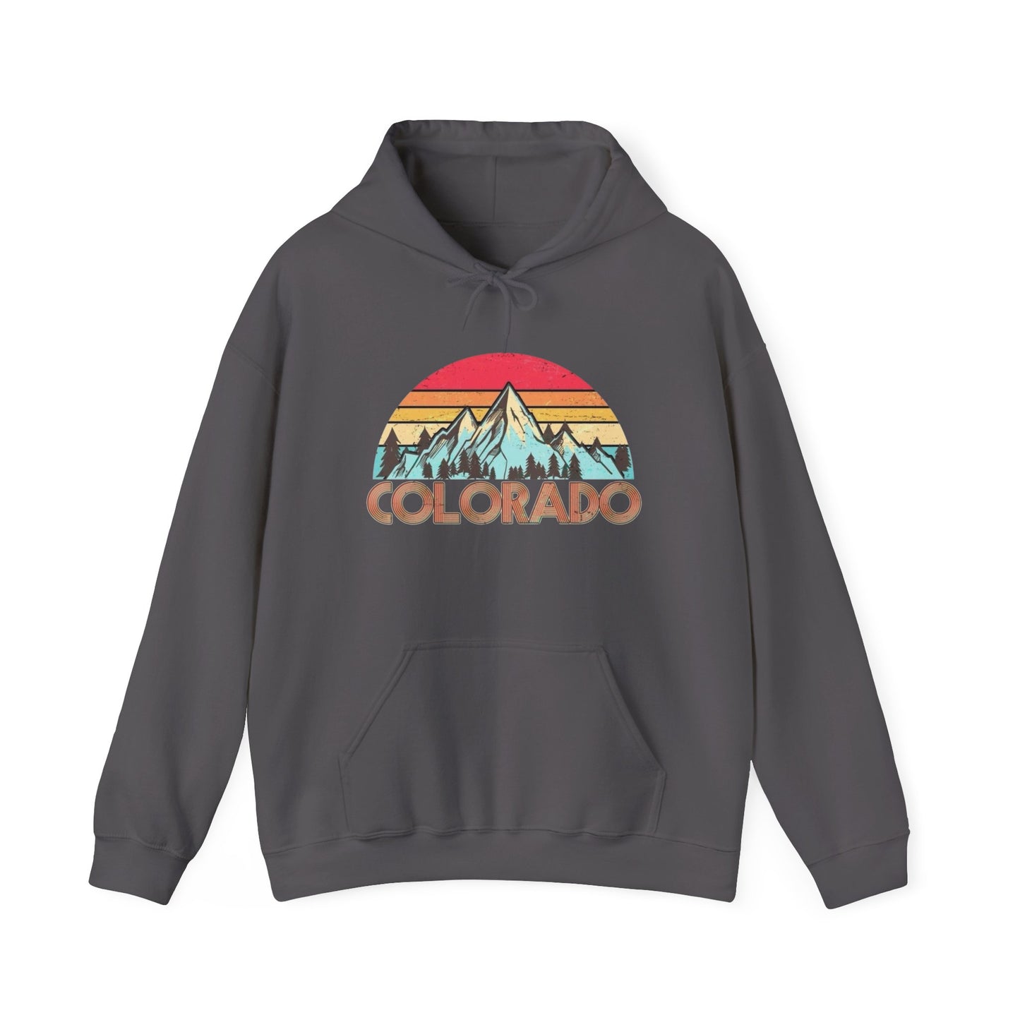 Colorado Retro State Graphic Hoodie Unisex Heavy Blend™ Hooded Sweatshirt