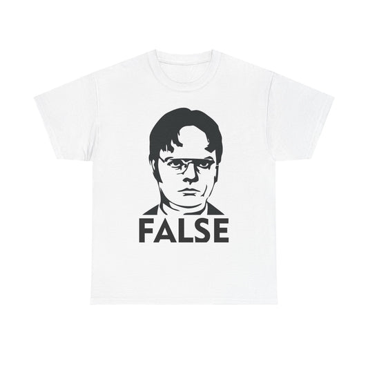Dwight The Office Graphic T Shirt False Hilarious Comedy Unisex Heavy Cotton Tee