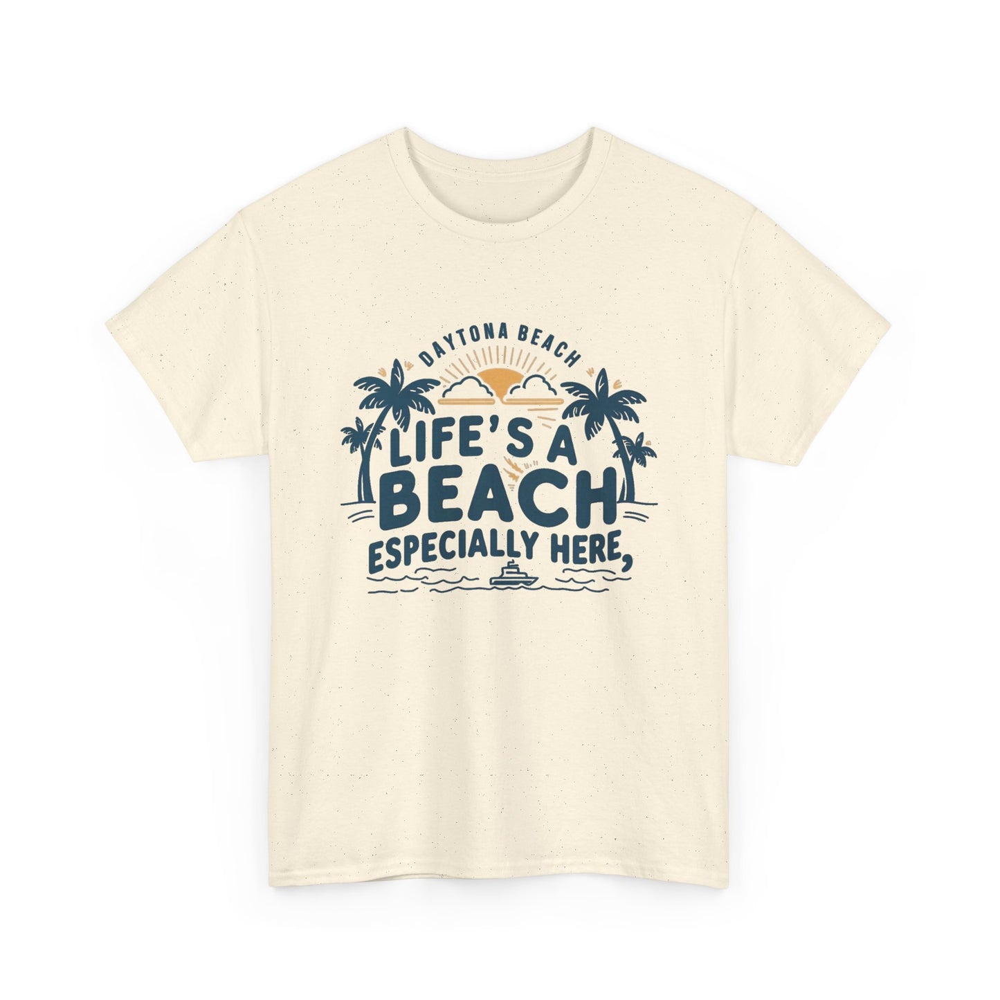 Life's A Beach Daytona Beach Graphic T Shirt NEW ADULT