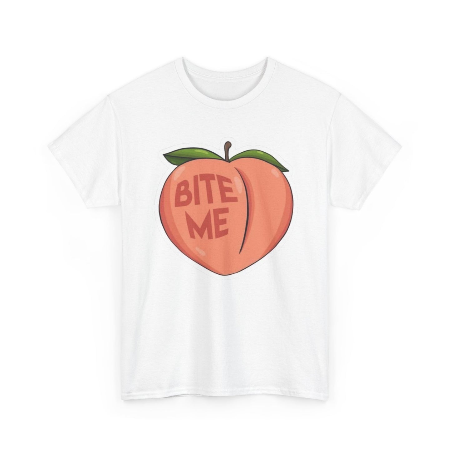 Bite Me Funny Graphic T-Shirt Unisex Heavy Cotton Tee Gift