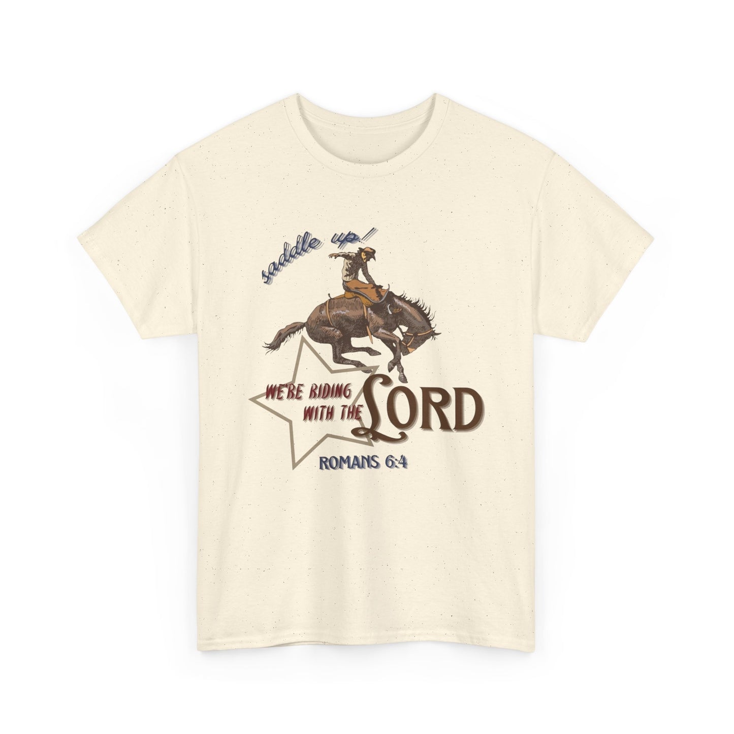 Riding With The Lord Graphic T Shirt ALL SIZES Tee Unisex Heavy Cotton