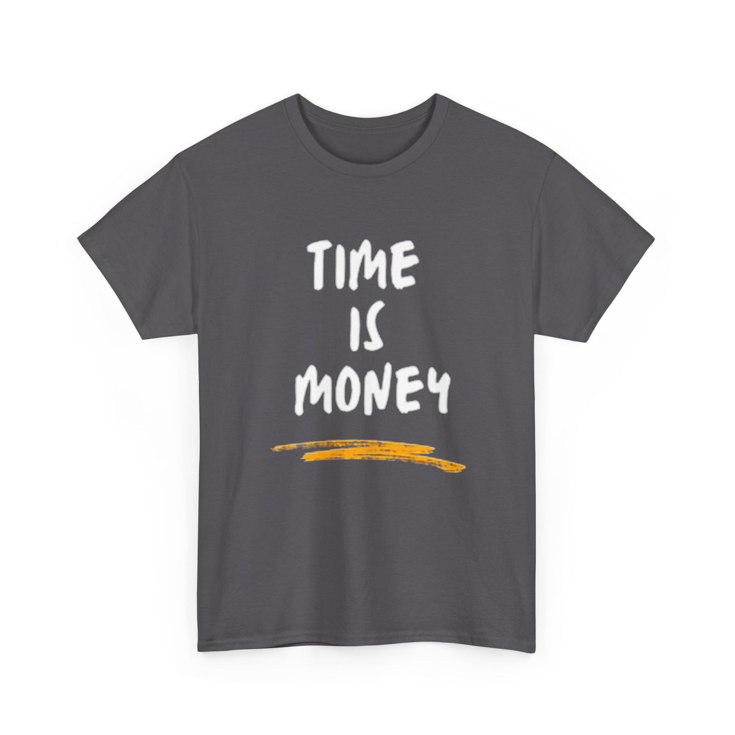 Time Is Money Graphic T Shirt Motivation Crypto Investing  Unisex Heavy Cotton