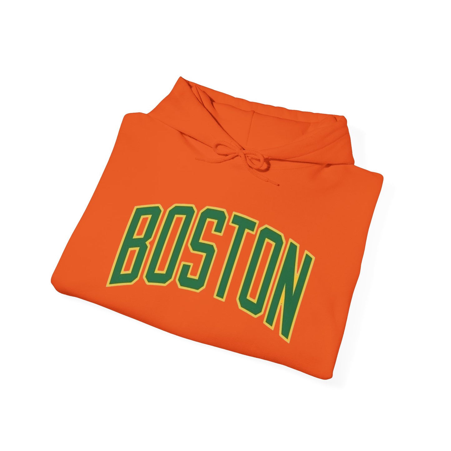 Boston Logo Graphic Hoodie Heavy Blend Sweatshirt NEW