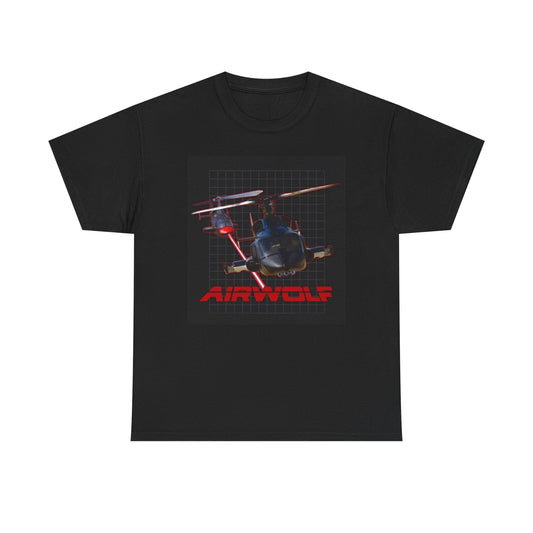 Airwolf Graphic T Shirt Vintage Tv Series 90s Retro Unisex Heavy Cotton Tee