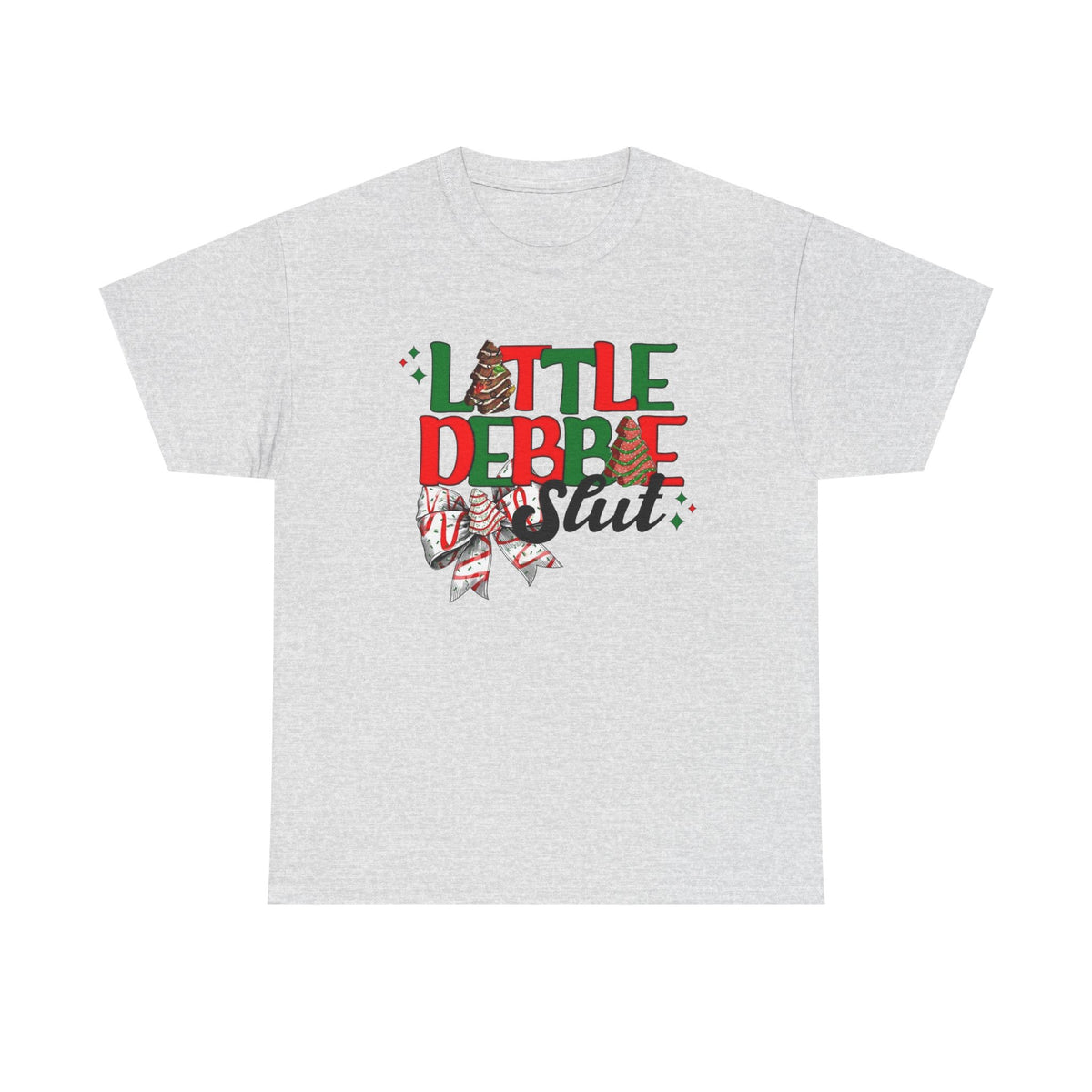 Little Debbie Slut Funny Christmas Graphic T Shirt Unisex NEW Heavy Cotton Tee